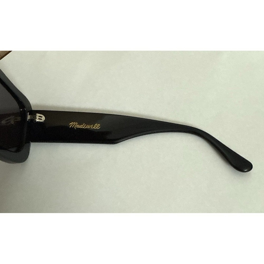 Madewell Women's Sunglasses Black Y2K-inspired Rectangular Shape One Size - Picture 2 of 6